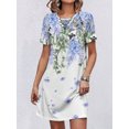 thumbnail image 1 of RWJDXD Robe à Col Rond Imprimée Numérique 3d Série Géométrique à Manches Courtes Ample Transfrontalière Aliexpress en Gros WQ6, 1 of 1