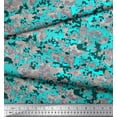 thumbnail image 3 of Soimoi Moss Georgette Fabric Two Tone With Grey Camouflage Fabric Prints By Yard 42 Inch Wide, 3 of 3