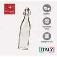 thumbnail image 5 of Bormioli Rocco 33.75oz Swing Bottle (Set of 2) - Reusable Glass with Airtight Leakproof Swing Tops, BPA-Free Office Water Bottle, Great for Homemade Syrups, Dressings, Infused Oils, Fresh Juices, 5 of 7