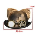 thumbnail image 1 of Vintage Style Steampunk Top Hat Halloween Costumes Decor brim Vintage Accessory, 1 of 9