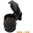 thumbnail image 1 of Adaptador de enchufe de remolque de 13 a 7, adaptador eléctrico de 13 a 7 pines, conector de enchufe de enganche de coche de 13 a 7 pines para remolque, tractor, caravana, coche, 1 of 5