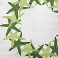 thumbnail image 2 of Simply Daisy Green Colored Starfish Wreath Soft Spun Polyester Indoor/Outdoor Throw Pillow, 14" x 20", 2 of 3