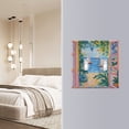 thumbnail image 4 of Yayeee Toggle Light Switch Wall Plate 2-Gang 4.56"x4.48" Decorative Outlet Cover, Blue Seaside, 4 of 7