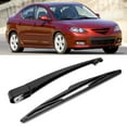 thumbnail image 1 of Garosa Windshield Wiper, Black Car Rear Windshield Wiper Blade Arm Kit Fit for Mazda 3 Hatchback 2003-2008, Rear Wiper Blade Arm Kit, 1 of 7