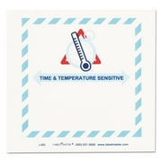 LabelMaster L450 5.5 in. x 5 in. Self-Adhesive Shipping and Handling Time and Temperature Labels - White/Blue/Red/Gray (1-Roll)