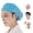 Blue, variant on Worker Hat Solid Color Multipurpose Breathable Dust Cap Kitchen Restaurant Bakery Chef Hat for Women Men