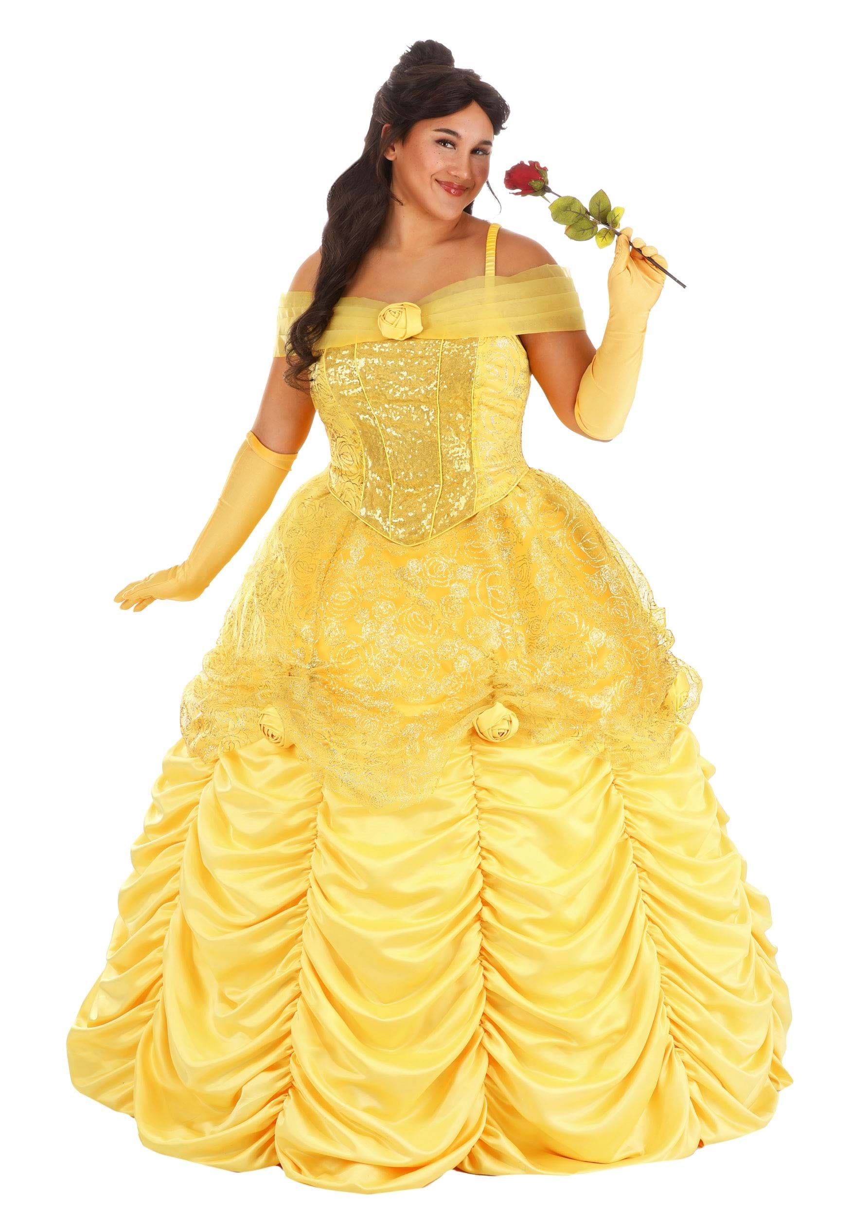 belle princess dress walmart Disney Princess Toddler Girl Belle Cosplay Dress, Sizes 12M-5T
