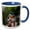 Blue/White, variant on 3drose, Brazil, Pantanal, Matto Grosso Do Sul, Green Kingfisher., 11oz Magic Transforming Mug