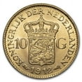 thumbnail image 2 of 1912 Netherlands Gold 10 Gulden Wilhelmina I BU, 2 of 2