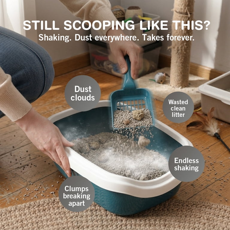 Sprinkle & Sweep Litter Box Speed Sifter With Stand photo 2