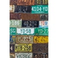 thumbnail image 3 of Mahan, Kathy 17x24 Black Modern Framed Museum Art Print Titled - License Plates I, 3 of 5