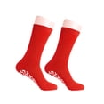 thumbnail image 5 of Personal Touch Top of the Line Mid-Calf Hospital Slipper Socks, for Adults and Designed for medical hospital patients,(Pack of 3 Red), 5 of 5