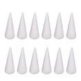 thumbnail image 1 of 12Pcs Craft Foam Cones Christmas Tree Project for Festival Table Centerpiece 20cm, 1 of 8