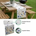 thumbnail image 5 of Butterflies Floral Table Runner - 72 Inch Long, Kitchen Dining Table Runner Dresser Scarves, Country Plants Wildflower Leaves Farmhouse Decor for Coffee Tables Wedding Party Banquet, 5 of 8