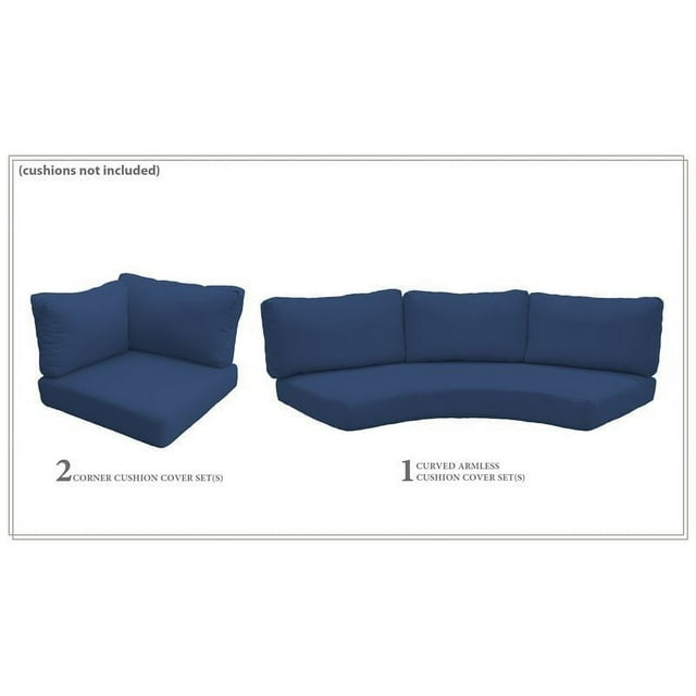TK Classics Housse Set en Bleu Marine pour BARBADOS-04h