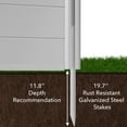 thumbnail image 5 of Casafield 48" x 48" Privacy Screen - Outdoor Vinyl Fence Panels - Gray, 5 of 7