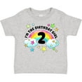 thumbnail image 3 of Inktastic I'm the Birthday Girl Second Birthday Rainbow and Stars Girls Toddler T-Shirt, 3 of 5