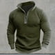 thumbnail image 1 of Seeotter Men's Quarter Zip Up Pullover Mock Neck Long Sleeve Sweater Casual Sweatshirt, 1 of 3