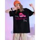 thumbnail image 1 of Happy Valentine's Day Cute T-Shirt for Couples - 100%Cotton, Lightweight, Non-Transparent Geometric Camisetas para mujer, lindas camisetas con estampado gráfico, de manga corta, estilo casual, para ve, 1 of 7