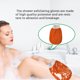 thumbnail image 4 of Yuarrent Guante de baño exfoliante para eliminar la piel muerta, ducha, cuerpo, espalda, pierna, brazo, toalla para frotar, masaje, exfoliante, Juegos de accesorios de baño naranja Yuarrent HA005006-02, 4 of 6