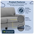 thumbnail image 3 of Serta Palisades 78" Track Arm Sofa with Removable Covers Glacial Gray, 3 of 17