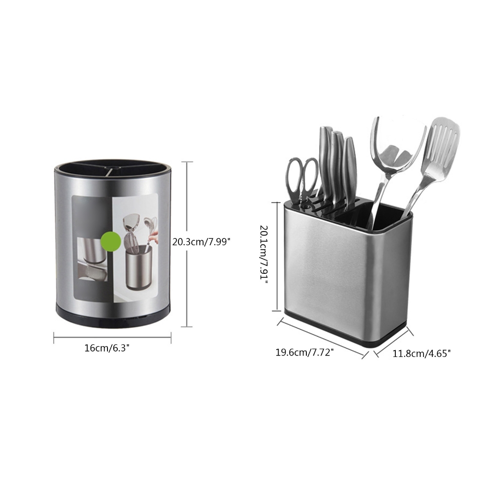 Kitchen Cutlery Organizer Knife Stand Utensil Holder for Countertop Flatware