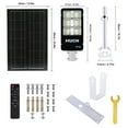 thumbnail image 5 of MUCH 8000W Solar Street Lights Outdoor 25000mah Heavy Duty Split Commercial Dusk to Dawn 9000K Parking Lot Lights with Remote Control, Waterproof IP67 Lamp for Streets, Gardens, Pathways, Yard, Barn, 5 of 12