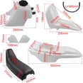 thumbnail image 3 of Plastic Fender Body Seat Gas Tank Kit for Yamaha PW50 PY50 PW 50 (Blue), 3 of 3