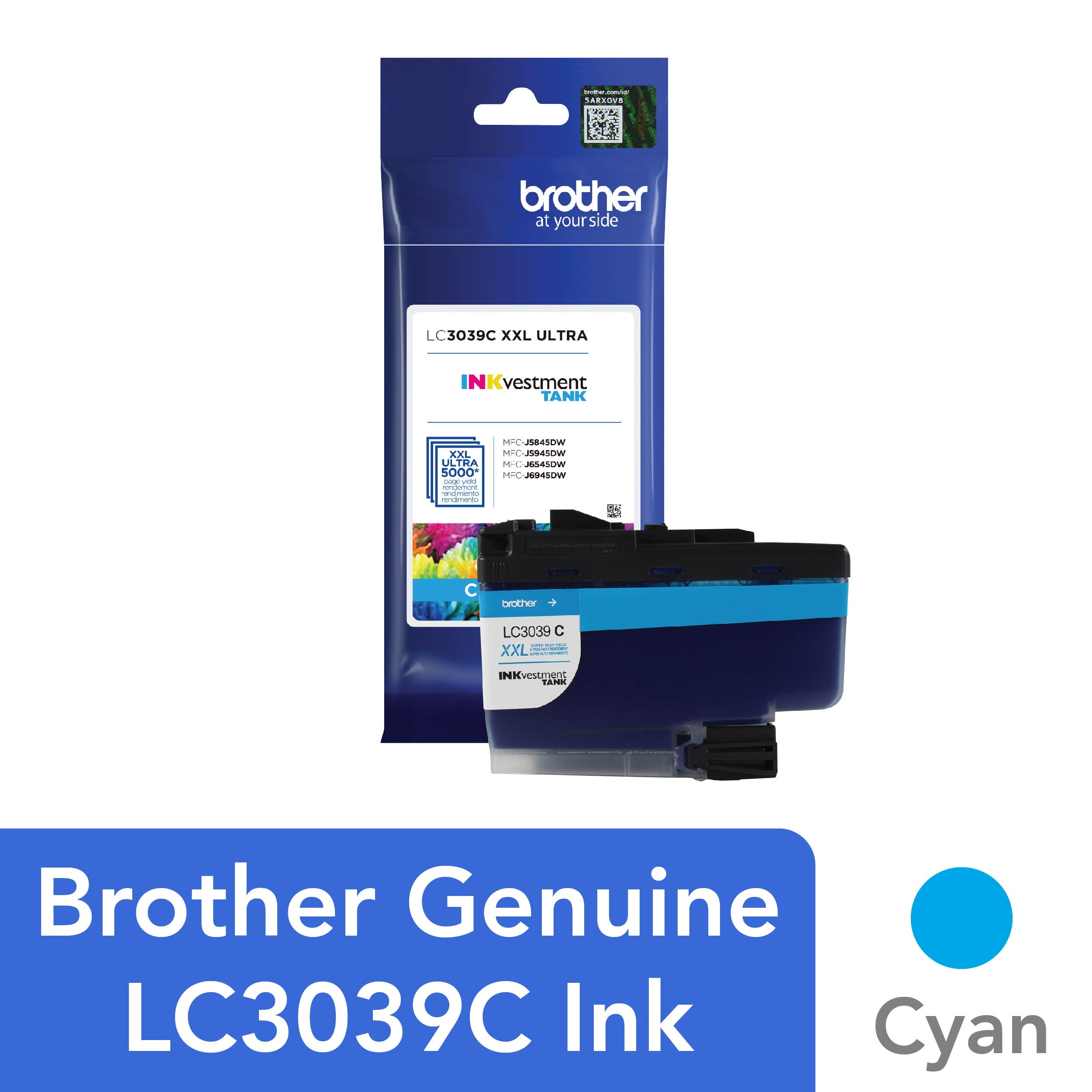 Brother Genuine LC3039BK Single Pack Ultra High-yield Black 