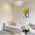 thumbnail image 2 of ZHONGYUTONG Gold and Gray Yellow Floral Wall Decor Abstract Blooming Flowers Picture Prints Abstract Women Canvas Neutral Art Poster Paintings for Girl Bedroom Bathroom (12.00" x 18.00"), 2 of 5