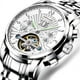 thumbnail image 1 of Reloj mecánico totalmente automático para hombre, reloj de acero inoxidable con correa de doble correa, reloj hueco para hombre, 1 of 1