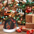 thumbnail image 6 of Fuzoiu Colorful Reptile And Leaves Print Santa Hat Christmas Hat for Adults,Santa Hats with Pompom, Unisex Xmas Holiday Hat for Christmas New Year Festive Party Supplies, 6 of 6