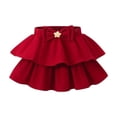 thumbnail image 6 of CHEEREAM Mini Skirt For Kids Flowy High Waisted Bow Tie Ruffle Hem Short Skirts Girls Cute Boho A-Line Layered Beach Skirt, 6 of 9