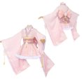 thumbnail image 3 of Disfraz de Cosplay de Anime My Hero Academia OCHACO URARAKA para Halloween, vestido de Lolita con kimono rosa para mujer, 3 of 4