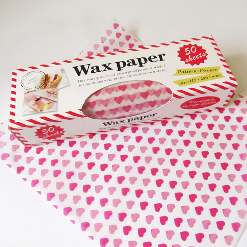 50 Sheets Pink Stripe Baking Paper Oil Proof  