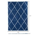 thumbnail image 2 of Somerset Home Diamond Contemporary Living Area Rug, Blue, 5’3” x 7’7”, 2 of 6