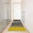 thumbnail image 2 of Ambesonne Urban Decorative Rug Carpet, Abstract Cityscape Atomic, 2' 5" x 7' 5", Black Yellow, 2 of 3
