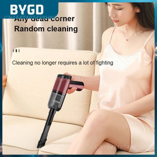 Portable Vacuum Cleaner 9000pa Mini Dust And Mite Machine Multifunctional Car Accessories Car Vacuum Cleaner Usb Vacuum CleanerBrownRussian Federation He Qiyong unisex