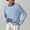 Blue, variant on Amidoa Black Women Sweater Lightweight Striped Long Sleeve Crew Neck Soft Casual Sweaters Womens Sweaters Cardigan L