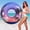 M-Purple Sunset, variant on Pool Floats, Pool Tubes for Adult, Inflatable Pool Floats Fun Pool Floaties for Swimming Pool Beach Lake River Party Decoration Toys E-Rose Gold