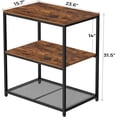 thumbnail image 3 of Kitchen Island with 3 Shelves, Kitchen Shelf with Large Workstation, Bakers Rack, Workbench, Metal Frame, 3 of 7