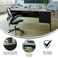 thumbnail image 6 of Flash Furniture Commercial Grade Locking Drawers and Steel Frame Desk, White/Oak, 6 of 14
