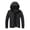 Black, variant on Wavy Quilted Puffer Jacket for Men Hooded Lightweight Padded Zip-Up Outerwear with Multi Zip Pockets Green 3XL