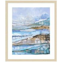 Amanti Art Abstract Echoes II Wood Framed Wall Art Print