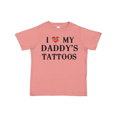 

Inktastic I Love My Daddy s Tattoos Boys or Girls Toddler T-Shirt