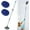 Blue, variant on Wall Cleaner, Max 66'' Wall Mop with Long Handle, Ceiling Dust Mop with 15° Labor-Saving Elbow Extension Pole, Baseboard Duster Washer Scrubber, High Reach Window Cleaning Brush