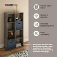 thumbnail image 3 of ClosetMaid Decorative Bookcase Open Back 8-Cube Storage Organizer, Graphite Gray, 3 of 5