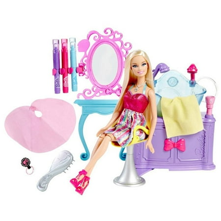 Barbie Hairtastic Color and Wash Salon - Walmart.com