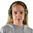thumbnail image 3 of C.C Soft Winter Warm Adjustable Headband Ear Warmer Earmuffs, Olive, 3 of 4