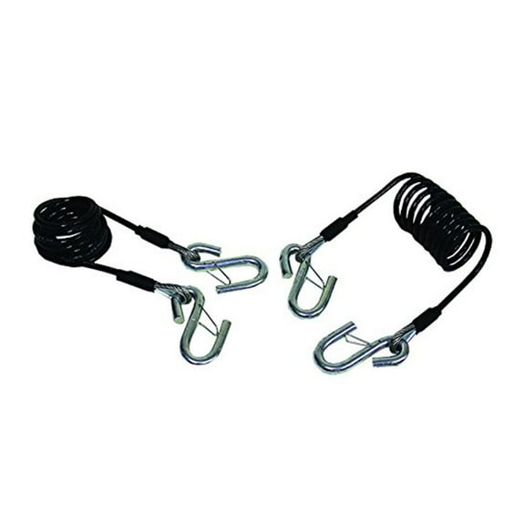 Blue Ox BX88196 7 Foot Safety Cable Kit Hitch Accessory, Class III, 2 Piece